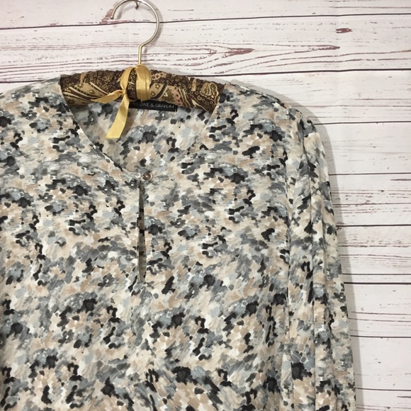 Harlow & Graham Flowy Career Blouse Medium - Picture 2 of 7